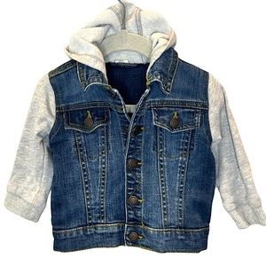 Tucker and Tate Blue Jeans and gray cotton Toddler Jacket